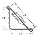 Support Strut with Tie Wire for the Welded Panels