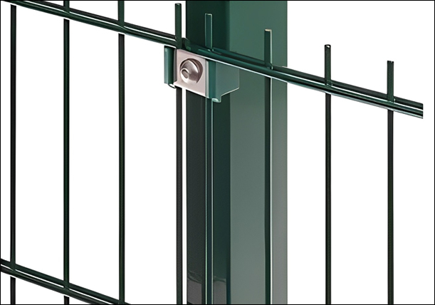 Durable Twin Wire Panel System Green Powder Coated