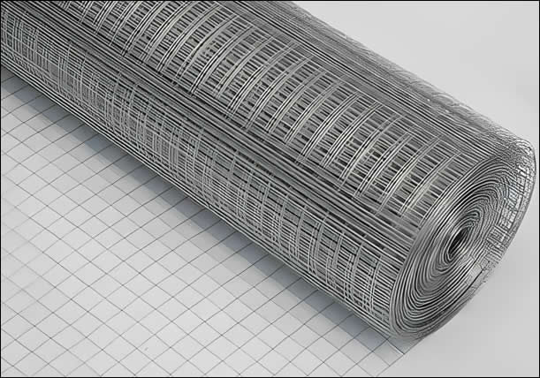 Carbon Steel Welded Wire Mesh Roll Galvanized