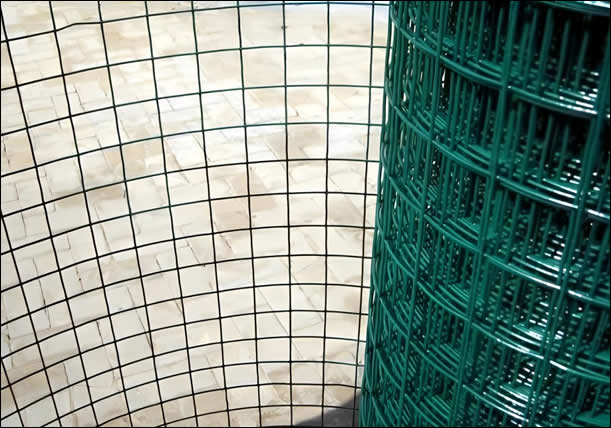 Green PVC coating Welded Mesh