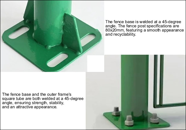 Robust Twin Wire Fence Post Base